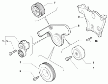 lancia  BELTS AND PULLEYS