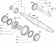 lancia  PRIMARY SHAFT AND GEAR LEAD