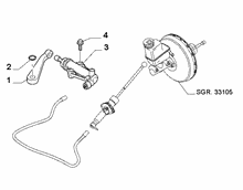 lancia  CLUTCH LEVER CYLINDER AND HOSE