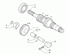 lancia  PRIMARY SHAFT AND GEAR LEAD