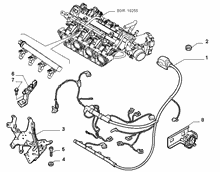 lancia  ENGINE HARNESS AND SUPPORTS