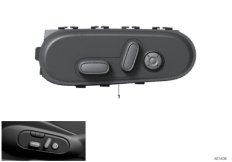 mini 61_4451 Переключ.регулир.сиденья пер.пассажира