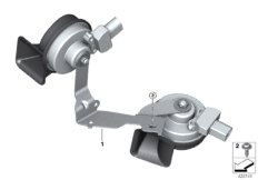 mini 61_4739 Рупорные звуковые сигналы с держ.