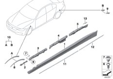 mini 51_8508 Накладка порог / арка колеса