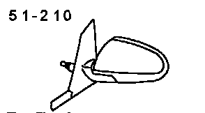 mitsubishi 210 ЗЕРКАЛО НАРУЖНОЕ