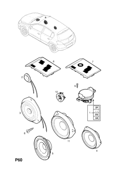 opel 30 ГРОМКОГОВОРИТЕЛИ