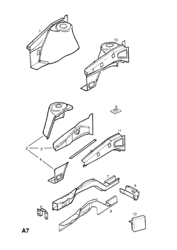 opel 3 ПЕРЕДНЯЯ КОЛЕСНАЯ КОРОБКА