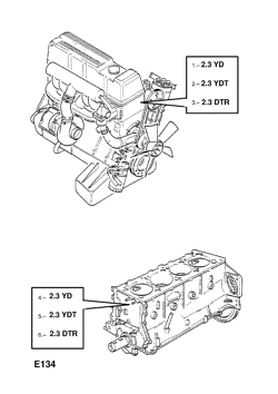 23dtr Lp6 23yd Lw7 23ydt Lp6 Diesel Engines Opel Omega A