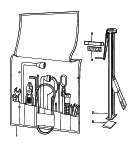 porsche 1000 Tool. jack. Signs/notices