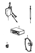 porsche 3000 Radio unit. Installation parts