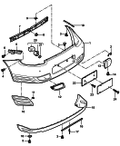 porsche 802005 Trim. bumper