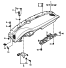 porsche 809000 Instrument panel trim. Upper part.                          with:. Fasteners