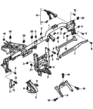 porsche 809004 retaining frame. dashboard