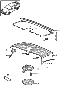 porsche 811005 top frame. roof frame. catch. Lubricants