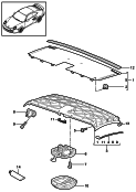 porsche 811005 Каркас складной крыши. Pама крыши. Запор. Смазочный материал