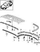 porsche 811009 Складной верх. Уплотнение