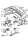 porsche 811013 convertible top stowage box. Cover. Gaskets