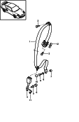 porsche 812006 Seat belt