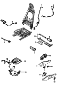 porsche 817060 Wiring looms. Switch. Control units. sports seat. Comfort seat