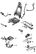 porsche 817060 Жгуты проводов. Выключатель. Блоки управления. Cиденье спортивное. Сиденье Komfort