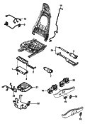 porsche 817065 Wiring looms. Switch. Control unit. Electric motor. Comfort seat