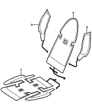 porsche 817067 heater. Front seat. Comfort seat