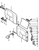 porsche 817070 Emergency seat backrest. Coupe