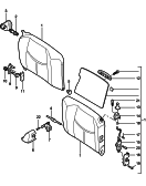 porsche 817070 Спинка запасного сиденья. Купе