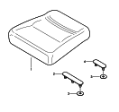porsche 817080 Back seat cushion. Coupe