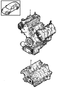 porsche 101012 Двигатель с ГБЦ. Блок цилиндров в сборе