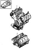 porsche 101012 Двигатель с ГБЦ. Блок цилиндров в сборе