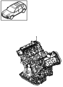 porsche 101032 Двигатель с ГБЦ. состоит из:. Крышка ГБЦ. Головка блока цилиндров. Блок цилиндров. Кривошипно-шатунный мех.. Масляный поддон