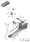 porsche 801010 Sill. Tank filler neck