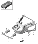 porsche 801015 Rear end. Assembly carrier