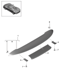 porsche 803007 Rear spoiler