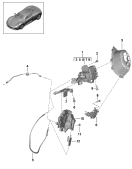 porsche 804020 Door handle. Door lock