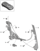 porsche 804030 Window regulator