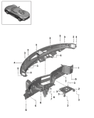 porsche 809015 retaining frame. dashboard