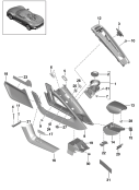 porsche 809020 Centre console