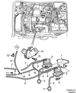 saab C0809 Система EGR