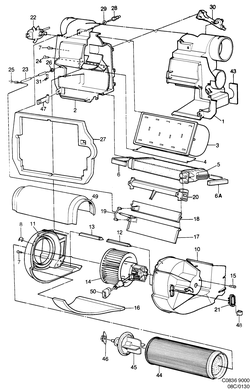 saab C0836 Теплообменник - Вентилятор