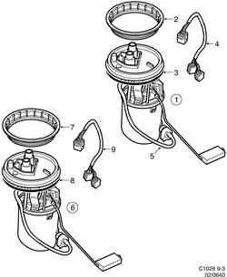 saab C1026 Топливный насос