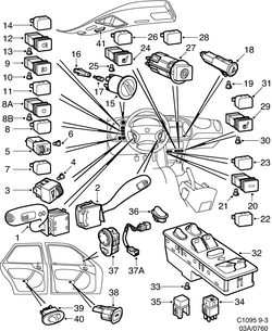 saab C1095 Выключатель