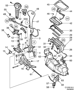 saab C1209 Селектор передач