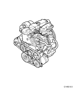 saab C1460 Базовый двигатель - Двигатель, мотор