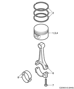 saab C2248 Поршень