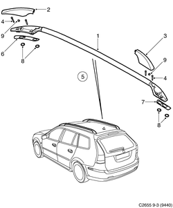 saab C2655 Багажник на крыше