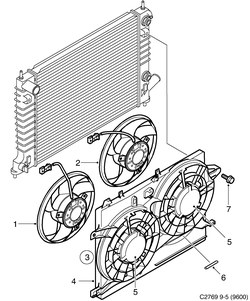 saab C2769 Мотор вентилятора