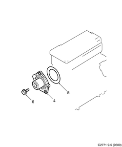 saab C2771 Насос охлаждающей жидкости