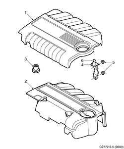saab C2772 Перекрытие двигательного отсека